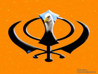Eagle umbrella crescent star image - logo free wallpaper
