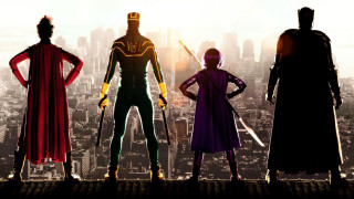 Superheroes city skyline cape man - marvel free wallpaper