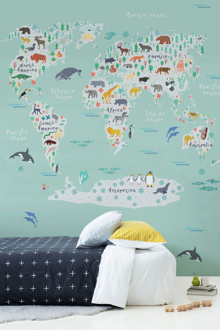 Bedroom wall mural animals trees 2 - free bird wallpaper