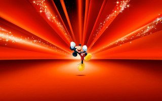 Mickey mouse wallpaper red background - a yellow light free wallpaper