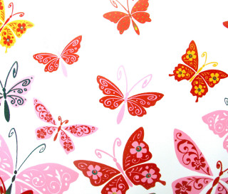 Butterflies flying white background red - a group of butterflies free wallpaper