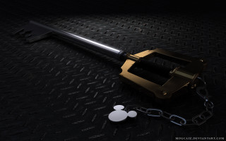 Large metal object chain key - a chain free wallpaper