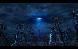 Swords field sky light distant - godray free wallpaper