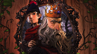 Painting people mirror crown tree - two person free wallpaper