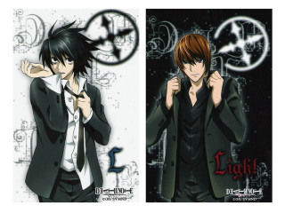 Two anime characters black hair - white shirt free wallpaper