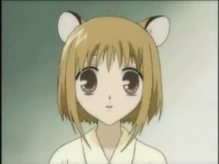 Anime girl big eyes cat - sōsaku hanga free wallpaper