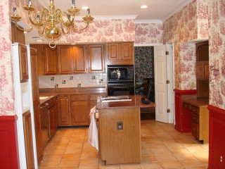 Kitchen center island stove refrigerator 2 - elbridge ayer burbank free wallpaper