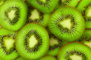 Kiwi closeup green nature flower - a table top free wallpaper
