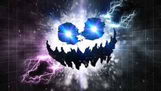 Computer generated face lightning effect - cybernetic free wallpaper