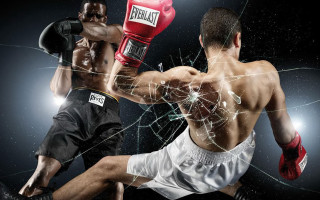 Boxing fight men gloves shattered - gear free wallpaper