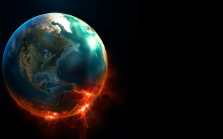 Earth fire trail apocalyptic environmental - a picture of the earth free wallpaper