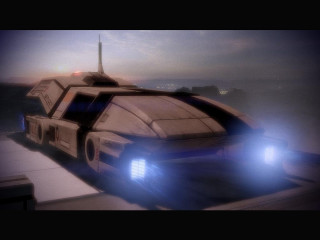 Futuristic vehicle large roof side - beeple free wallpaper