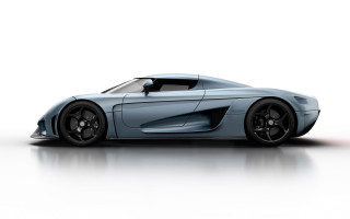 Blue sports car studio white - the front wheel free wallpaper