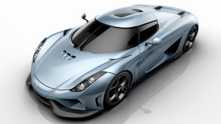 Blue sports car white background 2 - a shadow free wallpaper
