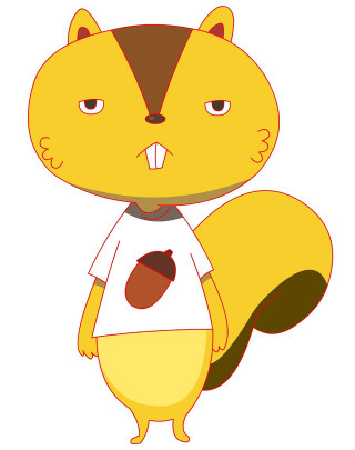 Cartoon squirrel tshirt squirrel tail - chippy free wallpaper