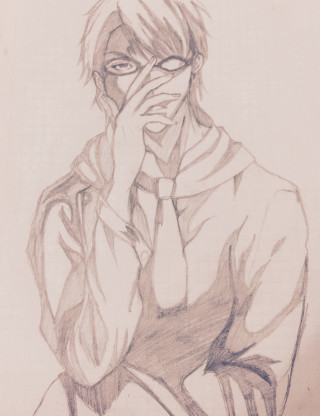 Man hands face drawing art - his face free wallpaper