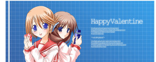 Anime girls cell phones happy - below them free wallpaper