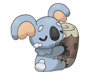 Cartoon koala hugging chocolate heart - stuckism free wallpaper