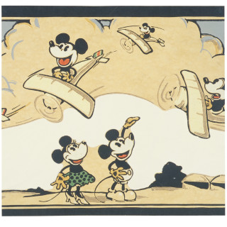 Mickey minnie mouse flying plane - free airplane wallpaper