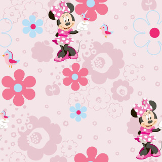 Minnie mouse flower polka dot - naive free wallpaper