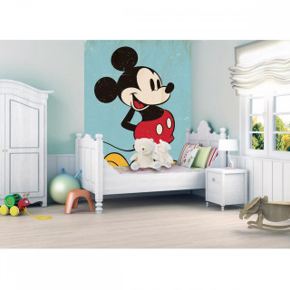 Mickey mouse bedroom white bed - the wall free wallpaper