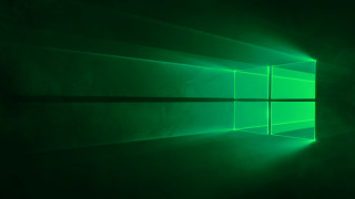 Green light window dark room 2 - a green light free wallpaper