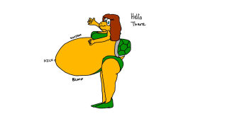Cartoon character large belly large - a large body free wallpaper