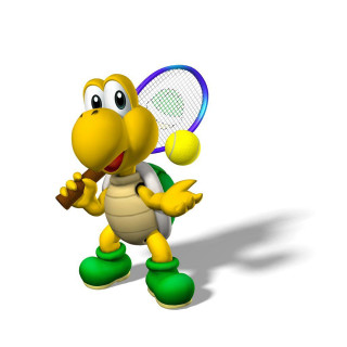 Cartoon tennis player holding racket - unreal engine 5 quality free wallpaper