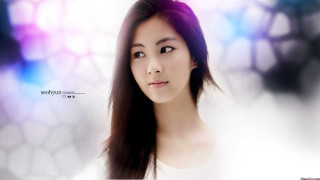 Woman longhair white shirt blurry 2 - an gyeon free wallpaper for desktop