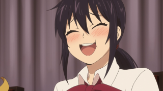 Woman bowtie smiling holding banana - holding free wallpaper