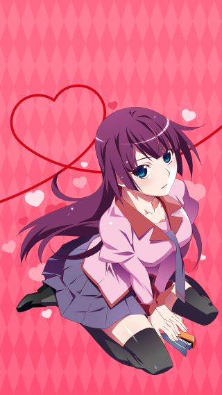 Girl long hair pink background - chizuko yoshida free wallpaper