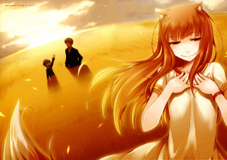 Girl red hair field man - long red hair free wallpaper