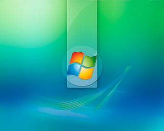 Blue green background windows logo - a windows logo free wallpaper
