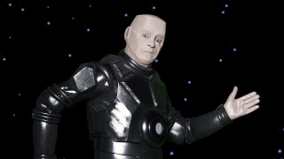 Man black suit helmet hand 2 - a black suit free wallpaper