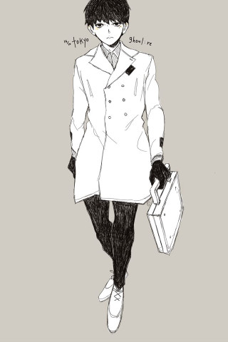Man coat hat suitcase back - atey ghailan free wallpaper