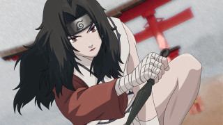 Woman sword cartoon red white - anime style free wallpaper