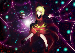 Girl dancing red dress starry - firefly free wallpaper