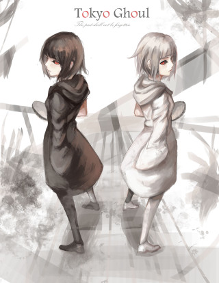 Anime girls white background black - a white background free wallpaper