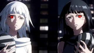 Anime characters red eyes city - a city free wallpaper