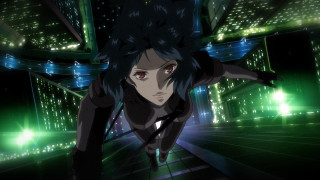 Woman cyberpunk green lights neon - eizan kikukawa free wallpaper