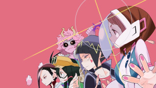 Anime characters group fingers up - their finger free wallpaper