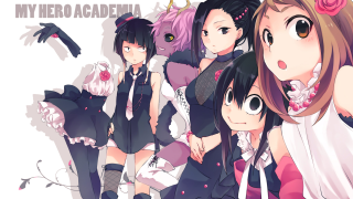 Anime girls long hair short 5 - wearing free wallpaper