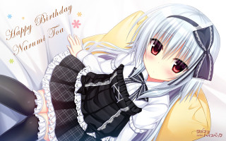 Girl white hair black outfit - a detailed drawing free wallpaper