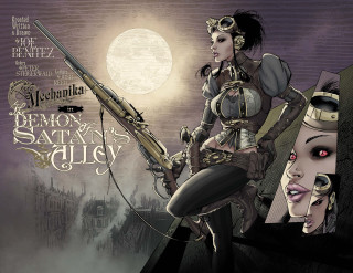 Woman gun fullmoon demon satan - cedric peyravernay free wallpaper