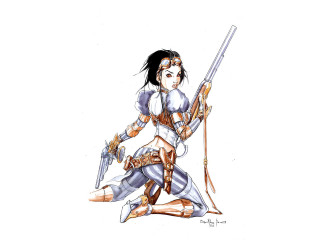 Woman sword bow sword hand - a sword free wallpaper
