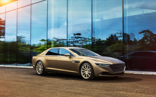 Silver car parked building glass 2 - a silver car free wallpaper