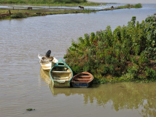 Boat river small boat horse - afewerk tekle free wallpaper