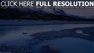 River rocks water mountain background - a river free wallpaper