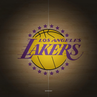 Lakers logo wooden wall stars - free sports wallpaper