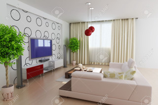 Modern livingroom large tv couch - edi rama free wallpaper